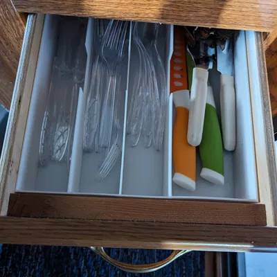 Silver tray divider, organizer or Utensil tray for a drawer