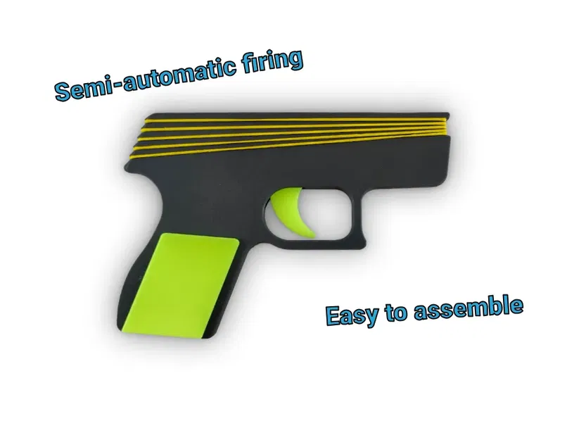 Súng Bắn Dây Thun Bán Tự Động Đơn Giản - Image 4