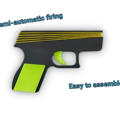 Súng Bắn Dây Thun Bán Tự Động Đơn Giản