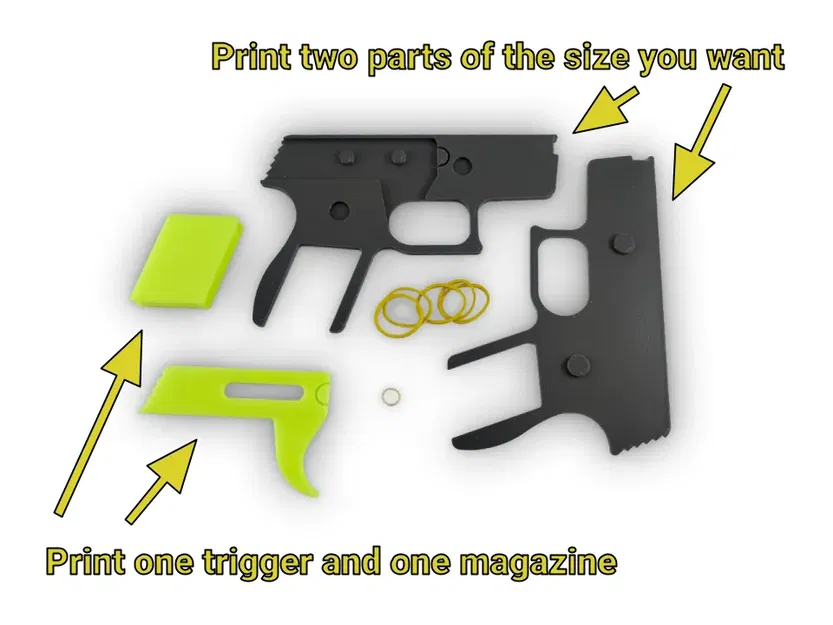 Súng Bắn Dây Thun Bán Tự Động Đơn Giản - Image 6