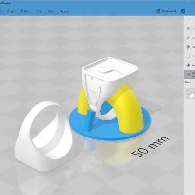 Anel chevalier có khu vực đổ nhựa