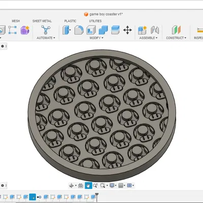 Đế Lót Ly Nấm Mario