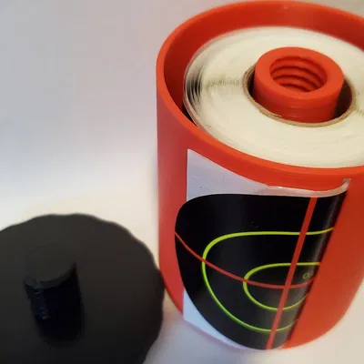 3" Range Stickers target spool holder