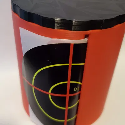 3" Range Stickers target spool holder