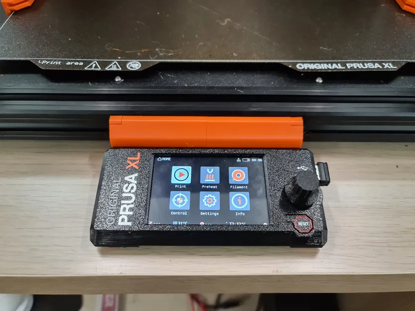 Prusa XL series: Giá đỡ LCD phẳng giúp lắp cửa thùng bao quanh - Image 6