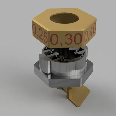 Prusa XL series: Nhãn cỡ đầu phun xoay (gài vào)