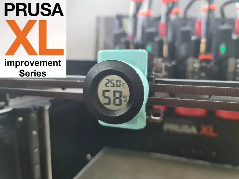 Prusa XL series: Giá đỡ Xcarriage cho đồng hồ đo nhiệt độ / đồng hồ đếm giờ - Image 1
