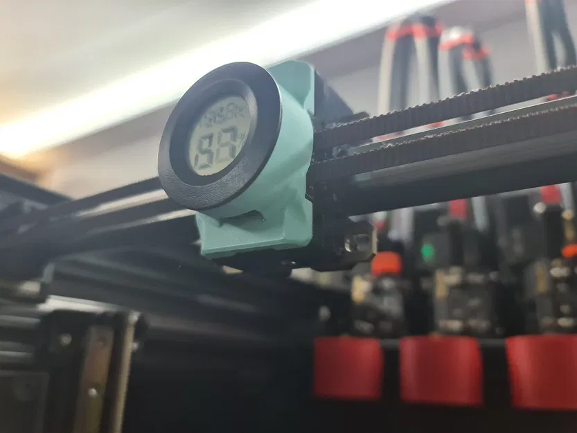 Prusa XL series: Giá đỡ Xcarriage cho đồng hồ đo nhiệt độ / đồng hồ đếm giờ - Image 3