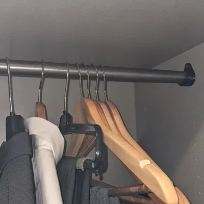 Giá đỡ thanh treo quần áo 25mm - Hệ thống 32