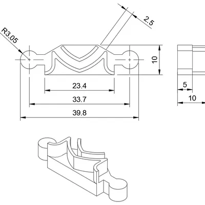 Chụp cuối nắp dẫn hướng CNC Isel CPM 3020