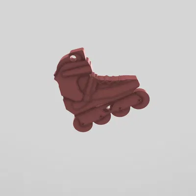 Inline skates - keychain