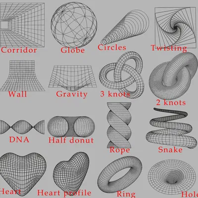 Abstract Wireframes - 15 hình dạng khác nhau!