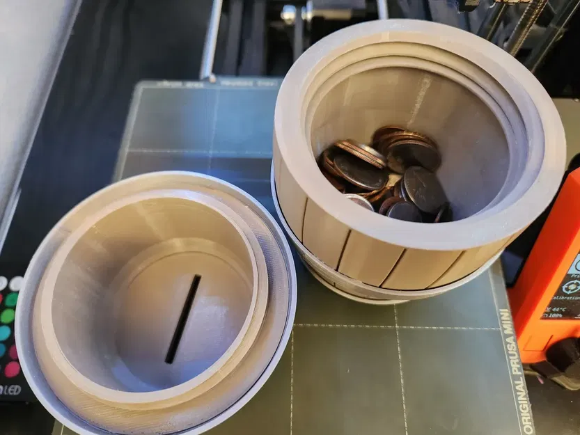 Thùng Tiền Xu Mở Xoay Đơn Giản - Image 2