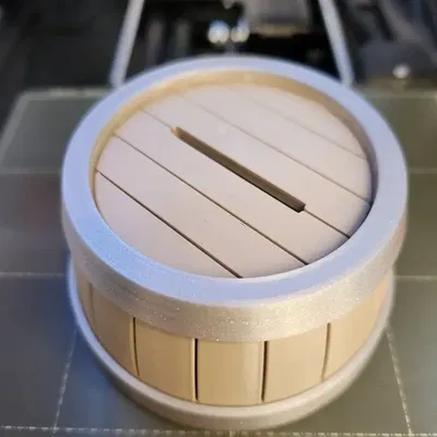 Thùng Tiền Xu Mở Xoay Đơn Giản