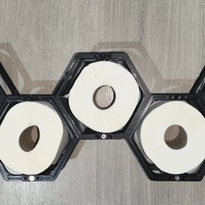 Giá đỡ giấy vệ sinh hình lục giác gắn tường Modun