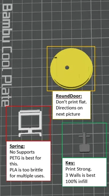Cửa có Khóa Lò Xo & Chìa Khóa - Image 5