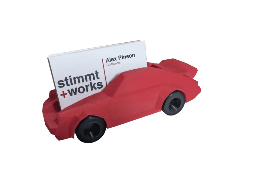 Chân Đế Danh Thiếp Porsche Low Poly - Image 1