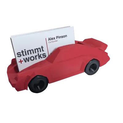 Chân Đế Danh Thiếp Porsche Low Poly