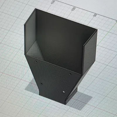 Ống Thu Phân Hủy Nhựa Qua Mặt Bàn (Poop Chute)