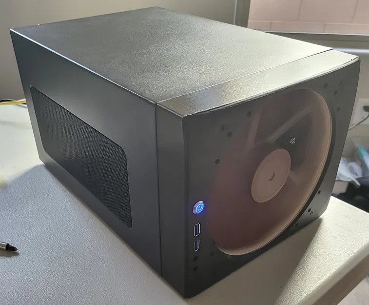 Mặt trước quạt 200mm kèm cổng IO và nút nguồn cho Fractal Node 304 - Image 1