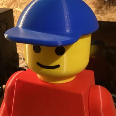 Nón Lưỡi Trai (V3) Cho Mô Hình Mega Lego Kiểu Minifigure (Tỷ lệ 10:1)