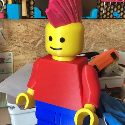 Tóc Mohawk V2 cho Minifigure Mega (Tỉ lệ 10:1)