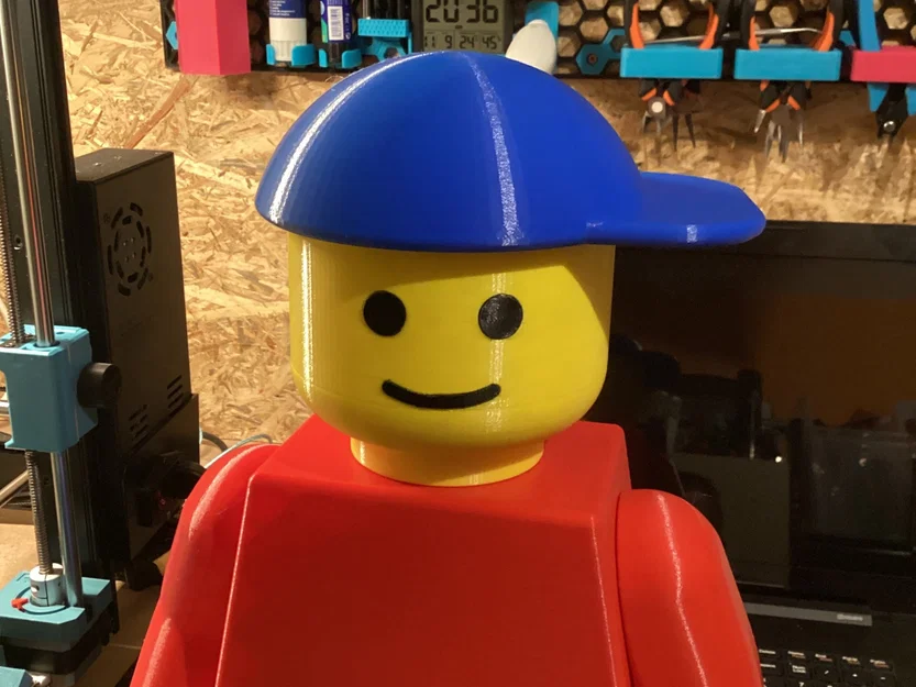 Nón Lưỡi Trai (V3) Cho Mô Hình Mega Lego Kiểu Minifigure (Tỷ lệ 10:1) - Image 2