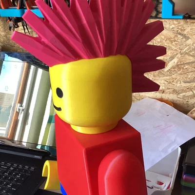 Tóc Mohawk V2 cho Minifigure Mega (Tỉ lệ 10:1)