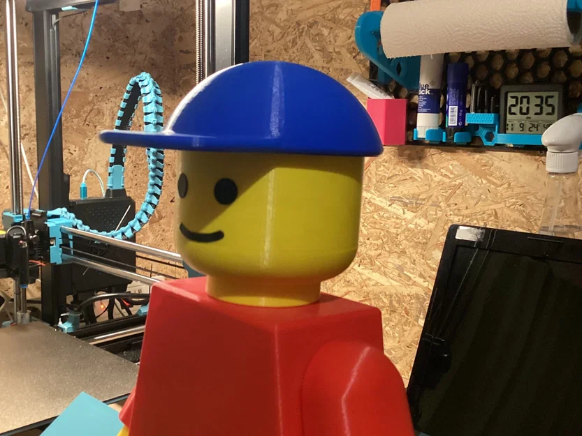 Nón Lưỡi Trai (V3) Cho Mô Hình Mega Lego Kiểu Minifigure (Tỷ lệ 10:1) - Image 3