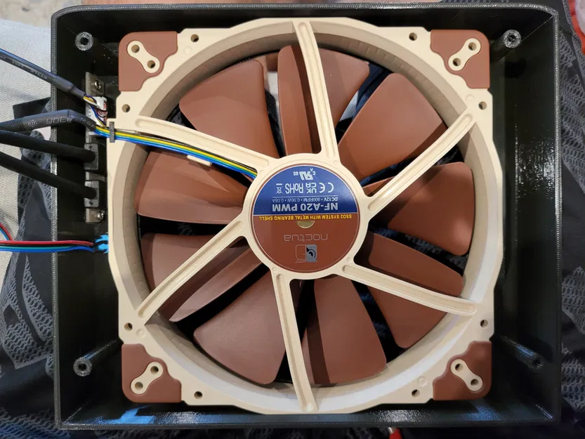 Mặt trước quạt 200mm kèm cổng IO và nút nguồn cho Fractal Node 304 - Image 4