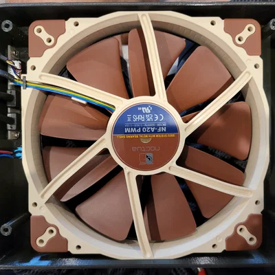 Mặt trước quạt 200mm kèm cổng IO và nút nguồn cho Fractal Node 304