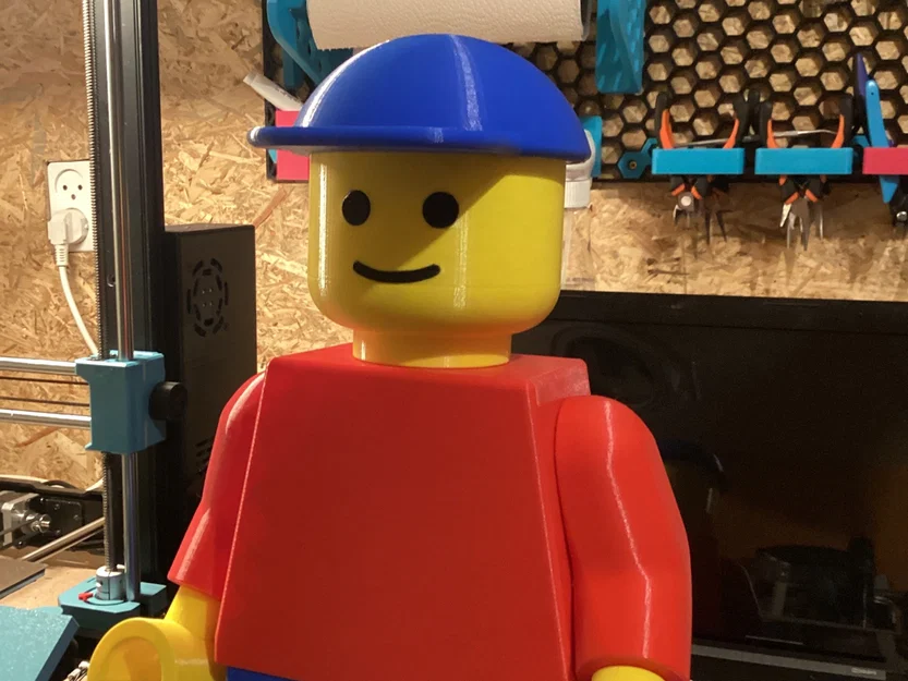 Nón Lưỡi Trai (V3) Cho Mô Hình Mega Lego Kiểu Minifigure (Tỷ lệ 10:1) - Image 4