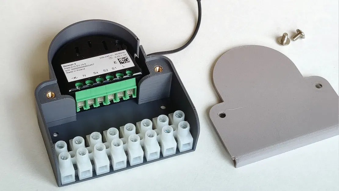 Vỏ Hộp Cho Fibaro Dimmer và Đế Đấu Dây - Image 2