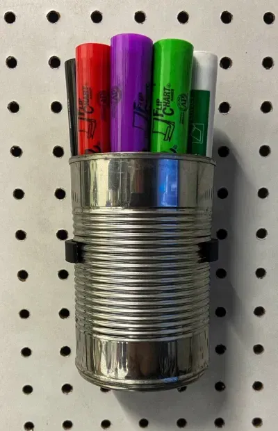 Giá đỡ lon thực phẩm có lỗ tương thích Pegboard - Image 2