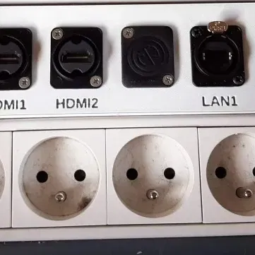 Giá đỡ connector Neutrik HDMI và LAN