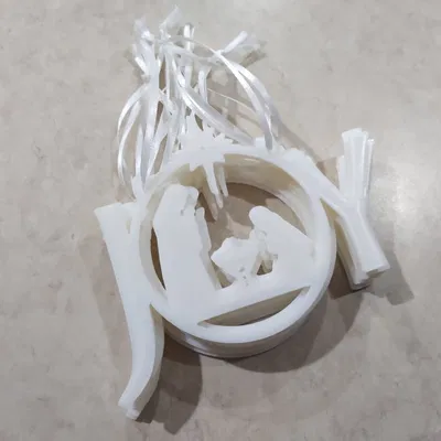 Joy Nativity Christmas Ornament