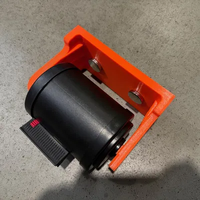 Bracket with neodymium magnet for Wall mounted belt