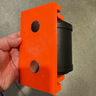 Bracket with neodymium magnet for Wall mounted belt