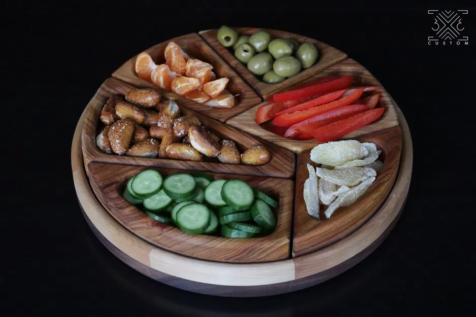 Templates for GEOMETRIC PUZZLE SERVING TRAY - Image 1