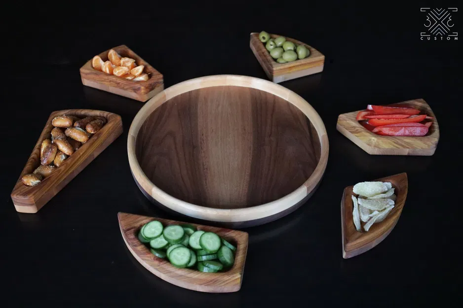 Templates for GEOMETRIC PUZZLE SERVING TRAY - Image 2