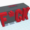 Swearword Piggy Bank - F*ck - Thumbnail 1