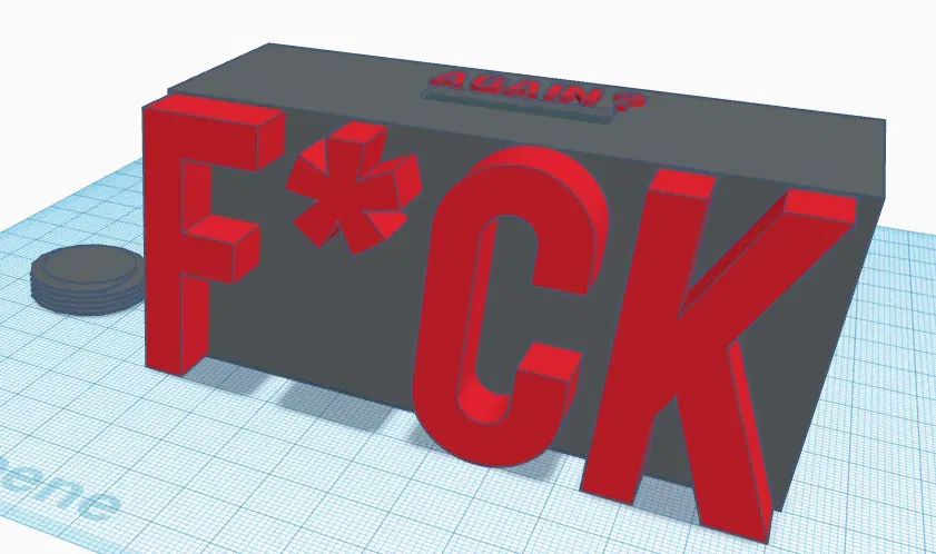 Swearword Piggy Bank - F*ck - Image 2