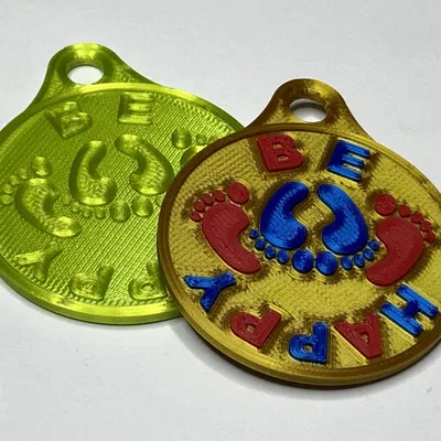 Móc Khóa "Be Happy"