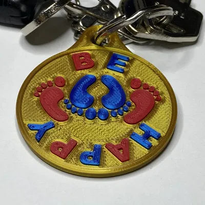 Móc Khóa "Be Happy"