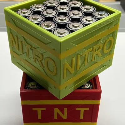 Hộp Đựng Pin AA MMU Crash Bandicoot TNT/Nitro