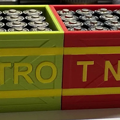 Hộp Đựng Pin AA MMU Crash Bandicoot TNT/Nitro