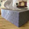 Hộp Đựng Khăn Giấy Với Họa Tiết Giả Gạch - Thumbnail 1