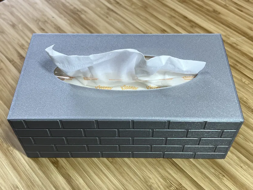 Hộp Đựng Khăn Giấy Với Họa Tiết Giả Gạch - Image 3