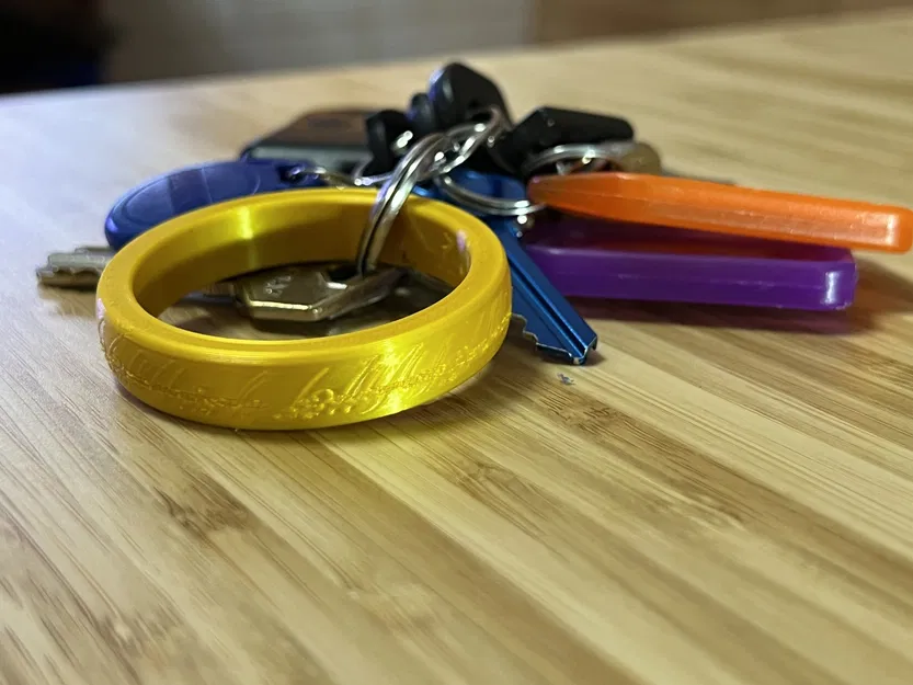 Móc Khóa Chúa Nhẫn "One Ring" - Image 1