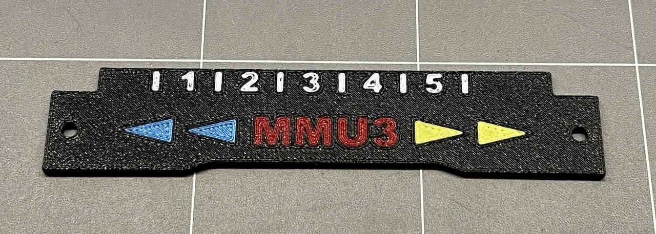 Prusa MMU3 Label Plate - Image 2